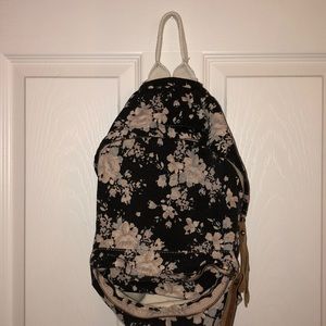 Brandy Melville Navy Blue Flower Backpack